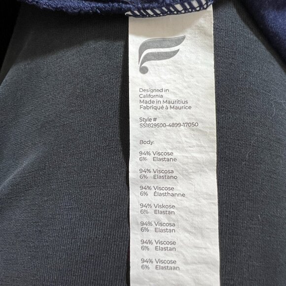 Fabletics side tie Navy T-Shirt Size L - Picture 5 of 7